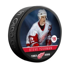 Steve Yzerman Detroit Red Wings NHL Alumni Souvenir Hockey Puck