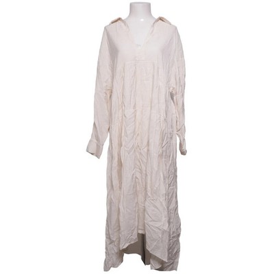 H&M Trend, Maxikleid, Größe: M, Weiß, Viskose/Polyamid, Einfarbig, Damen #Aoo