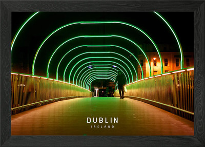 Dublin Gerahmtes Wandbild Poster Leinwanddruck Bild