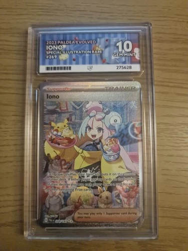 Pokémon TCG Iono 269/193 Paldea Evolved Special Illustration Ace 10