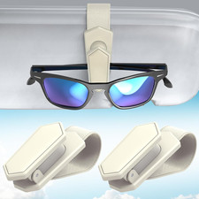 One-Handed-Operation Sunglasses Holder for Car, Visor Sunglass Holder Clip, Car