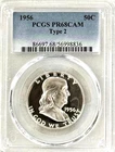 1956 PROOF FRANKLIN PCGS PR68 CAM, DENSELY FROSTED, NO SPOTS OR UGLY TONING