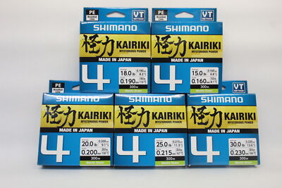 Shimano Kairiki 4 300m Mantis Green 0,06 0,10 0,13 0,16 0,19 0,20 0,215 - 0,315