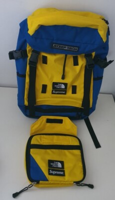 SS16 Supreme x The North Face Steep Tech backpack royal TNF yellow 