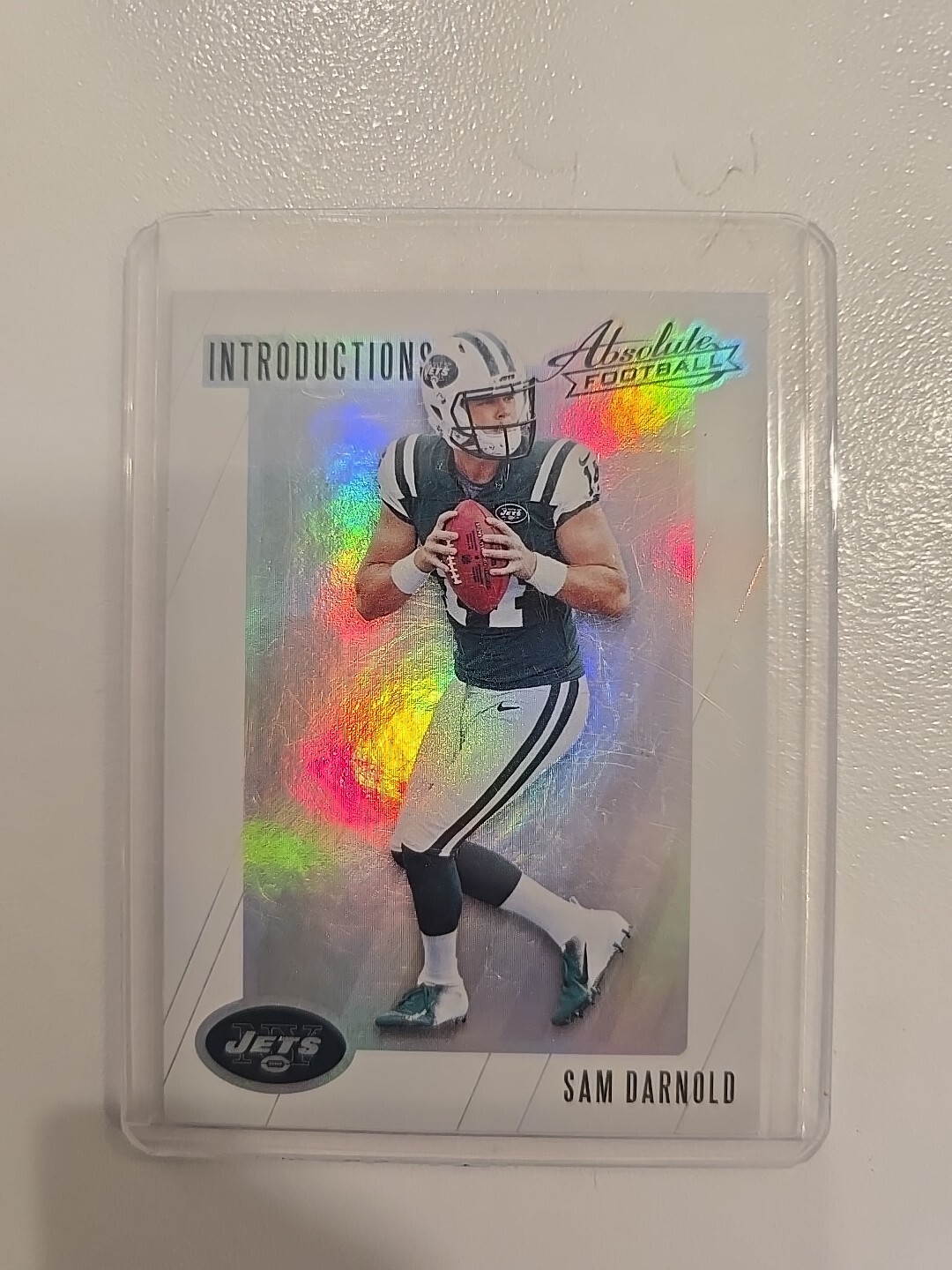 SAM DARNOLD 2018 ABSOLUTE FOOTBALL INTRODUCTIONS JETS Q2674