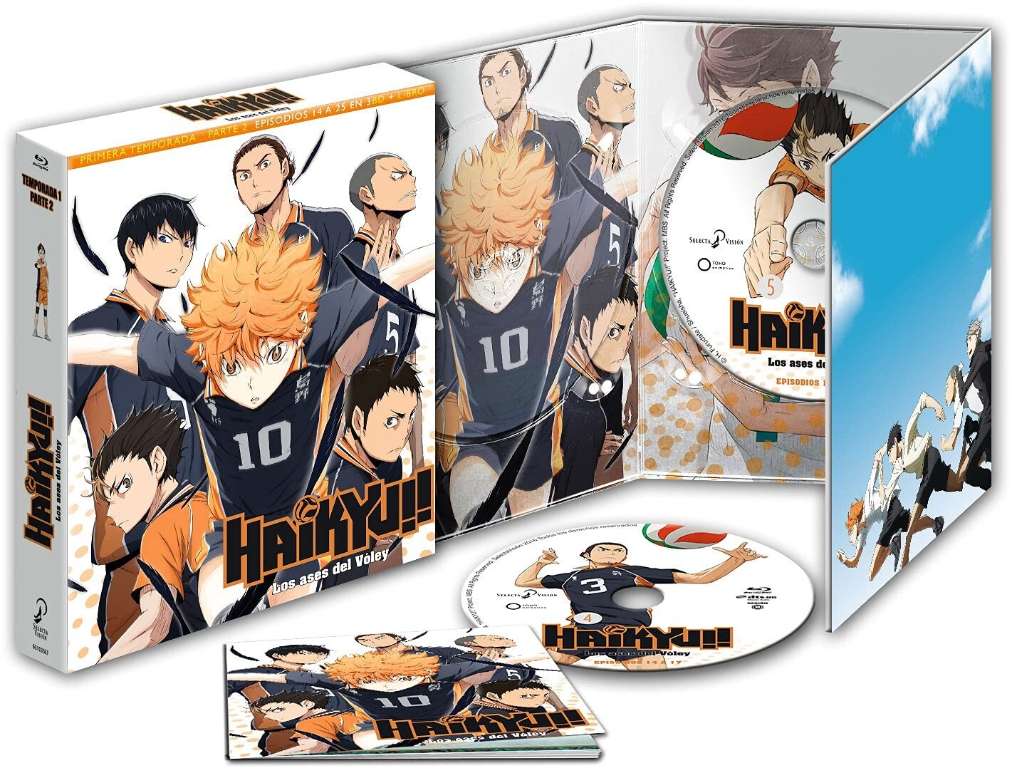 Haikyu!! Los Ases Del Voley Temporada 1 Parte 2 Ep. 14 A 25. Blu-Ray Edición Col