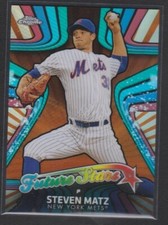 2017 TOPPS CHROME ORANGE REFRACTOR FUTURE STARS #FS-3 STEVEN MATZ METS SP #23/25