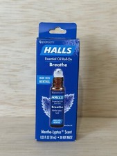 SpaRoom 0.33 Oz - Halls Breathe Mentho Lyptus Scent Essential Oil Roll On