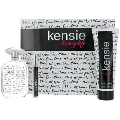 Kensie Women's Loving Life Gift Set Fruity Floral Woody Fragrance Notes, 3 Piece