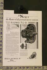 1929 PHOTO MOVIE CAMERA BELL HOWELL FILMO RECORDER CHICAGO EQUESTRIAN AD SI64