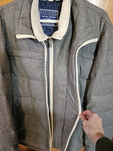 Mens Guess Coat 2XL Double Zipper - Picture 3 of 5