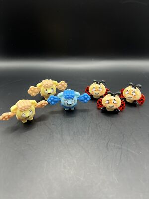 Kinder Joy Easter 2019 Special Edition Figures Find The Eggs Sheep, Lady Bugs