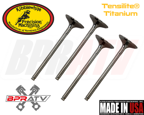 YFZ450 YFZ 450R Kibblewhite Tensilite TITANIUM Intake & Exhaust Valves RED Seals - Picture 4 of 24