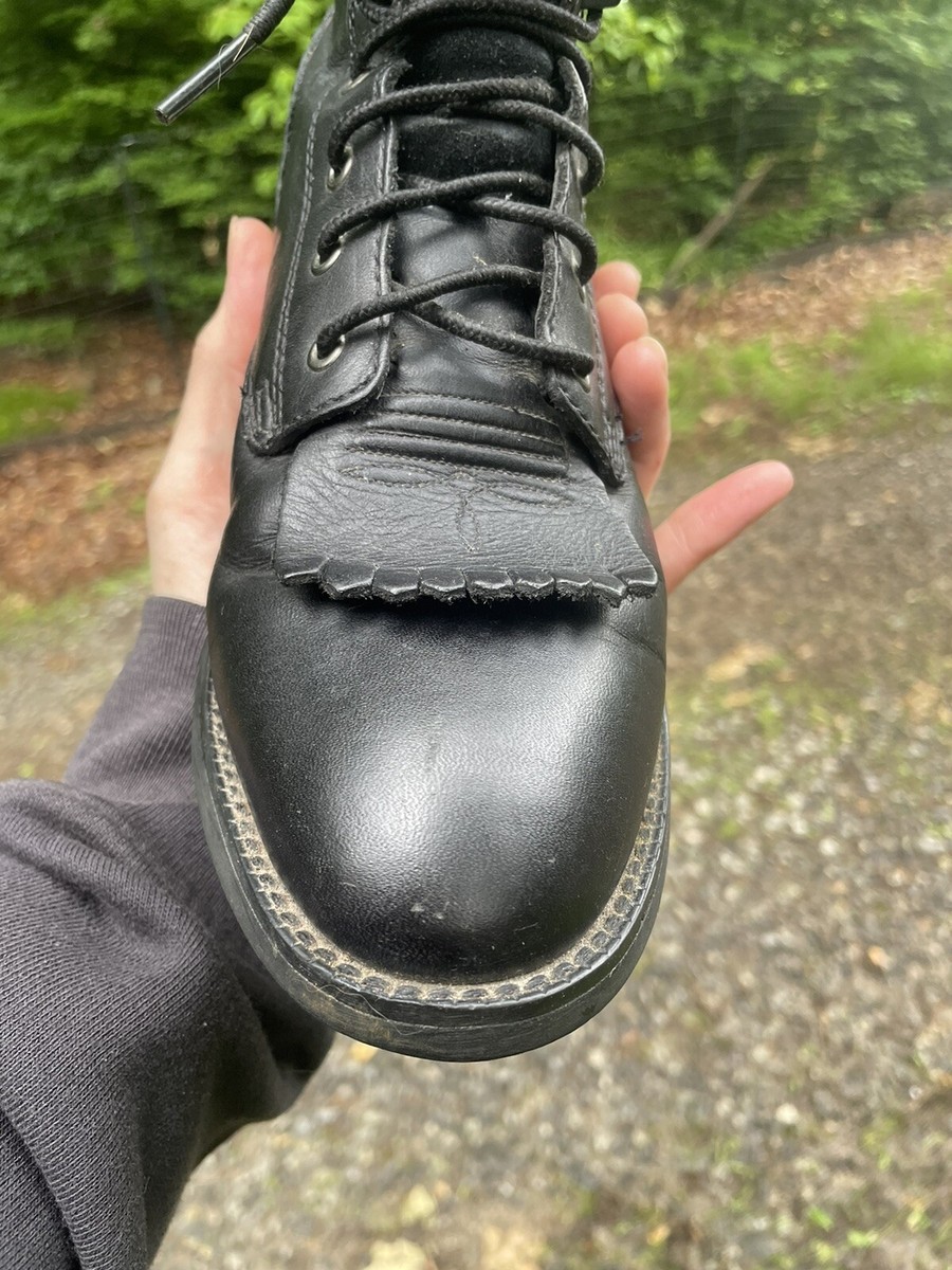 Ariat Lacer Heritage Black Leather Kiltie Boots 6 Woman's ($160
