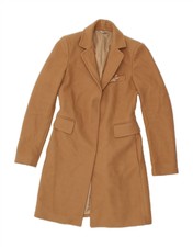 Liu Jo Womens Overcoat Uk 8 Small Brown Polyester Kw02