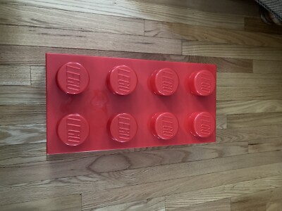 LEGO 8 Knob Storage Brick Stackable RED, BLUE  or YELLOW