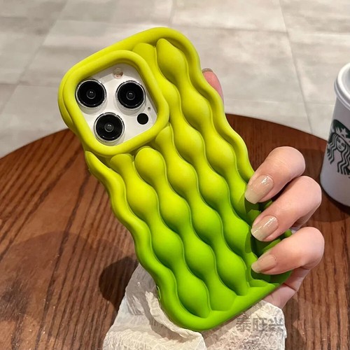 Water Ripple Gradient Silicone Soft Phone Case For iPhone 15 Pro Max 14 13 12 11 - Picture 10 of 25