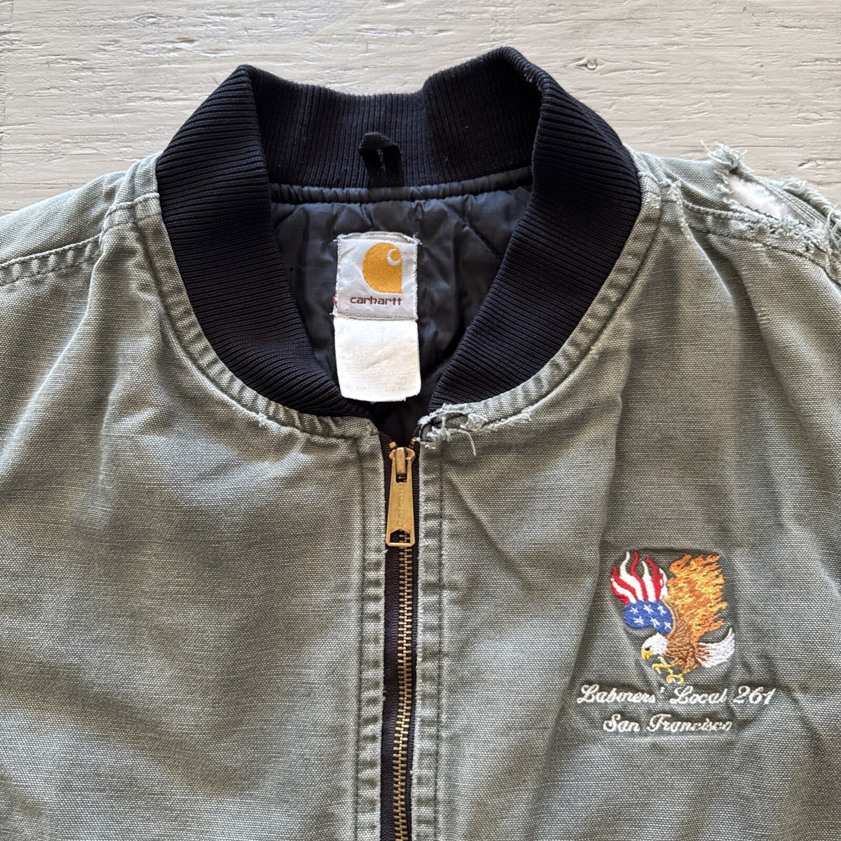 Vintage Carhartt Vest SF Union V01DGK Full Zip Work Wear Vintage Carhartt Vest SF Union V01DGK Full Zip Work Wear