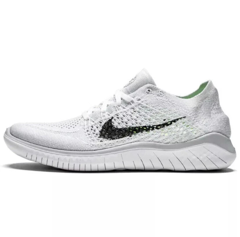 ナイキ] WMNS FREE RN FLYKNIT 2018 942839 Nike Women's Free RN Flyknit 2018 White Black 942839-101