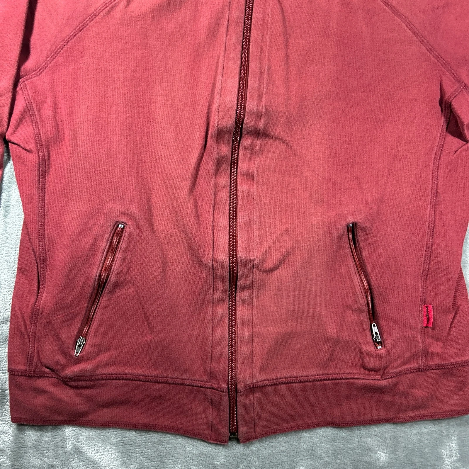 patagonia full zip mock neck organic cotton jacket