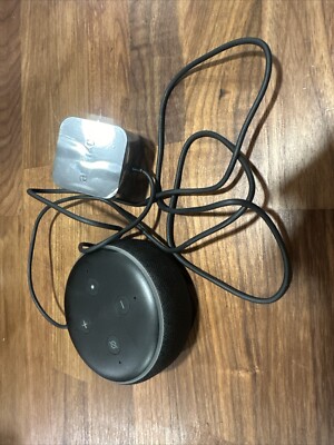 Amazon Echo Dot 3rd Gen Smart Speaker with Alexa - Charcoal Used Tested