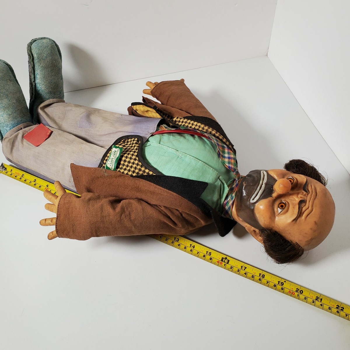 50s Vintage Emmett Kelly Clown Doll箱あり Vintage Emmett Kelly's Willie The Clown Doll Baby Barry Toy NYC