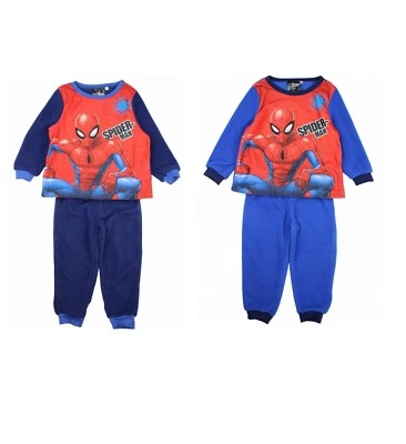 Spiderman Schlafanzug Pyjama Fleece 2 tlg. Marvel Größen: 98 104 110 116 128