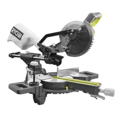 Ryobi 18 V Akku-Gehrungssäge, Sägeblattdurchmesser 190 mm, ohne Akku