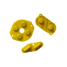  NEW Nintendo Game Boy DMG System Button Rubber Pads Set Yellow
