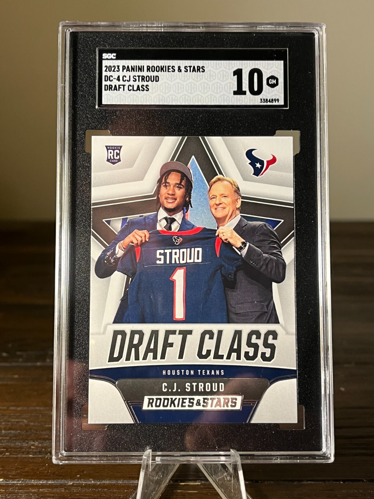 2023 Panini Rookies & Stars #DC-4 CJ Stroud Draft Class SGC10 [RC] Houston Texan