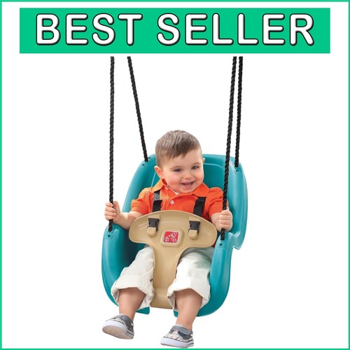 Comfortable Toddler Swing Seat with Harness - Fits Most Backyard Sets, Age 9M-3Y