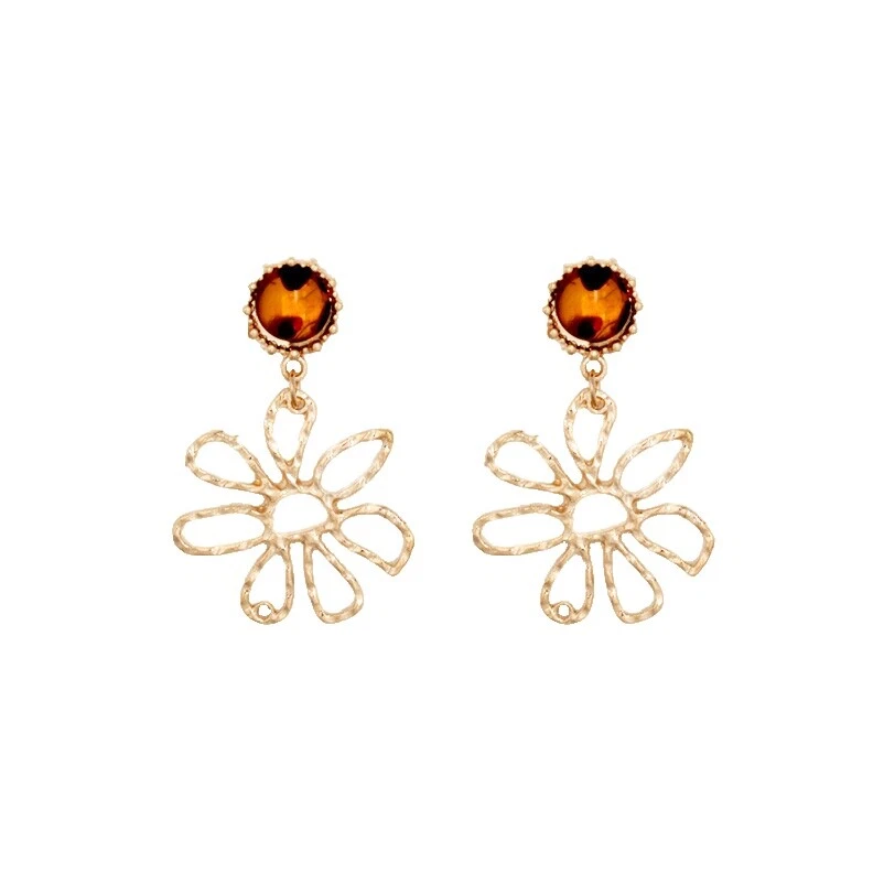 Pendientes de Moda Marrón de belleza de resina