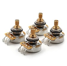 CTS 500K Potentiometer - Short Split Shaft, Audio Taper, 20 Tolerance 4x 