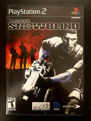 Project Snowblind (PlayStation 2 PS2, 2005) Disc & Box Art, Tested