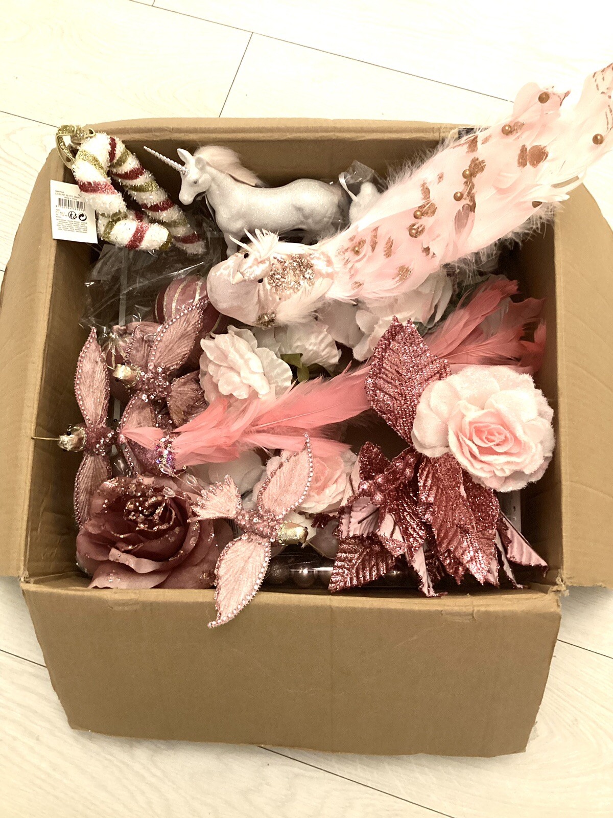 28 Pink Christmas Decorations Bundle Box… eBay