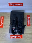 Nike Air Force 1 Low SP x Supreme   Triple Noir   Taille 5,5 UK / 6 US
