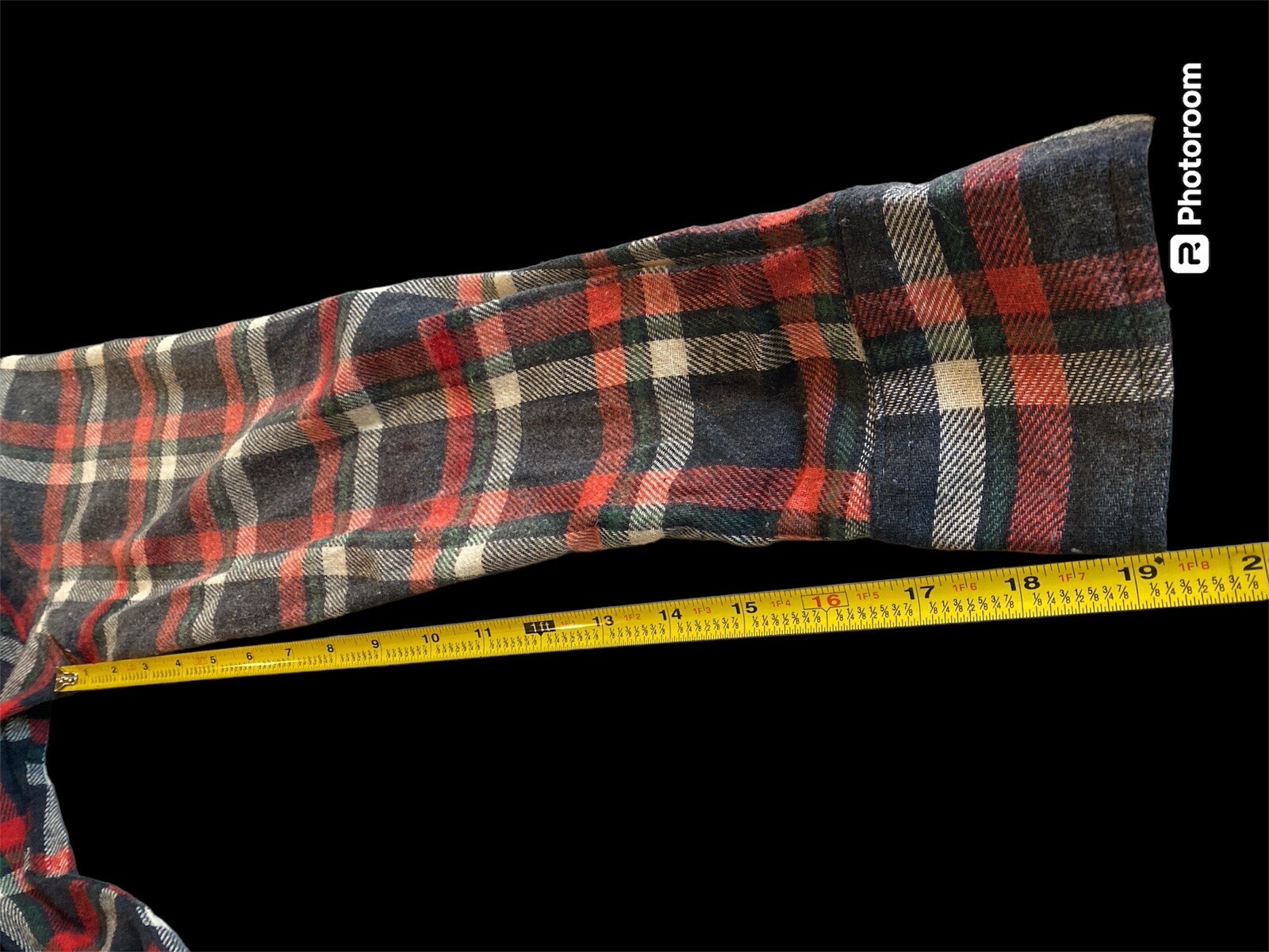 Upcycled BASEBALL Back Patch Plaid Flannel Shirt … - image 5