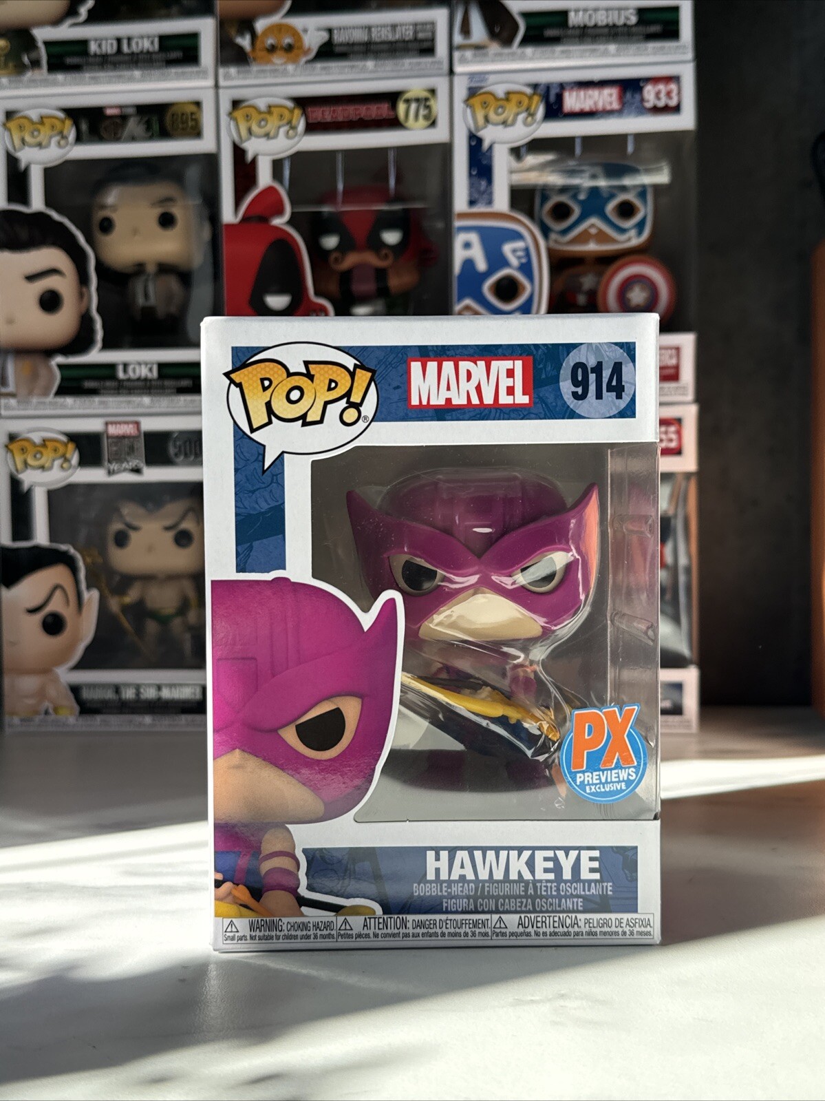 Funko Pop Marvel Hawkeye Classic Comic PX Previews Exclusive 914