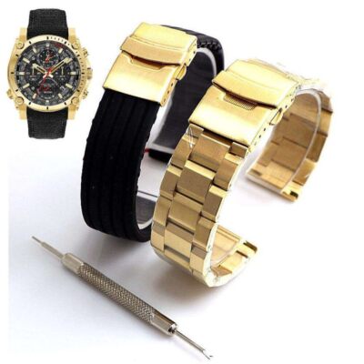 時計 bone strap silver watch steel-silicone-replacement-