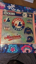 Vintage Sport 101 Montreal Expos Baseball Sticker Sheet READ