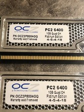 OCZ Technology PC2 6400 2 Platinum Revision 2 Desktop Ram 1GB x 2