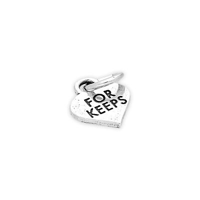 Sterling Silver For Keeps Heart Charm