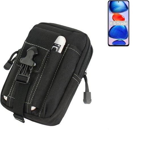 Housse étui Outdoor K-S-Trade Pour Huawei P20 Pro Dual-SIM - Noir - Avec Mousqueton