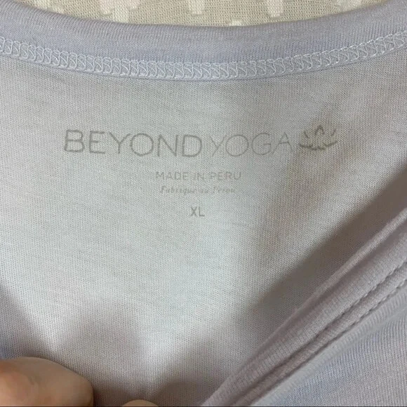 beyond-yoga light short sleeve pima cotton tee shirt