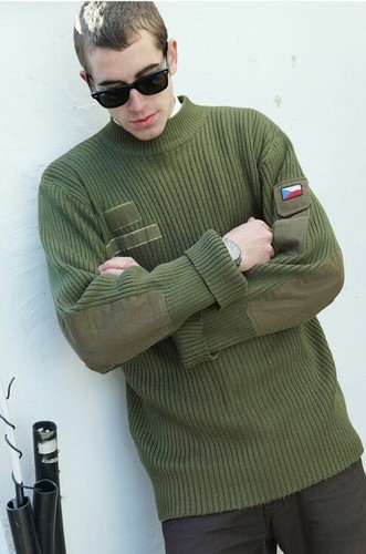 Tschechische Armee Olive Commando Pullover Pullover Sweatshirt Militärpullover - Bild 6 von 7