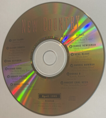 New Country - April 1995 by Various Artists (CD, 1995) DISC ONLY! JA