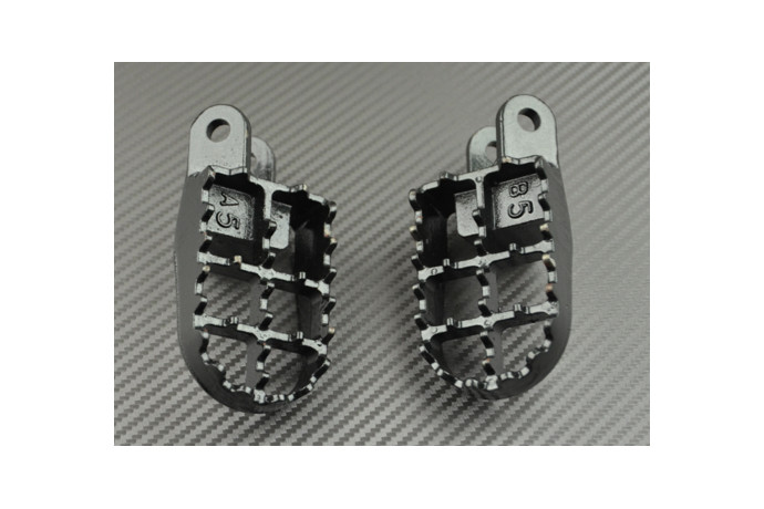 Repose pieds cross acier Dr+G Honda XLV Transalp 600 PD06 1987-1999 accessoire moto tout terrain