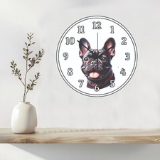 French Bulldog Wall Clock art Time Piece Home Decor Rescue A Pet Today