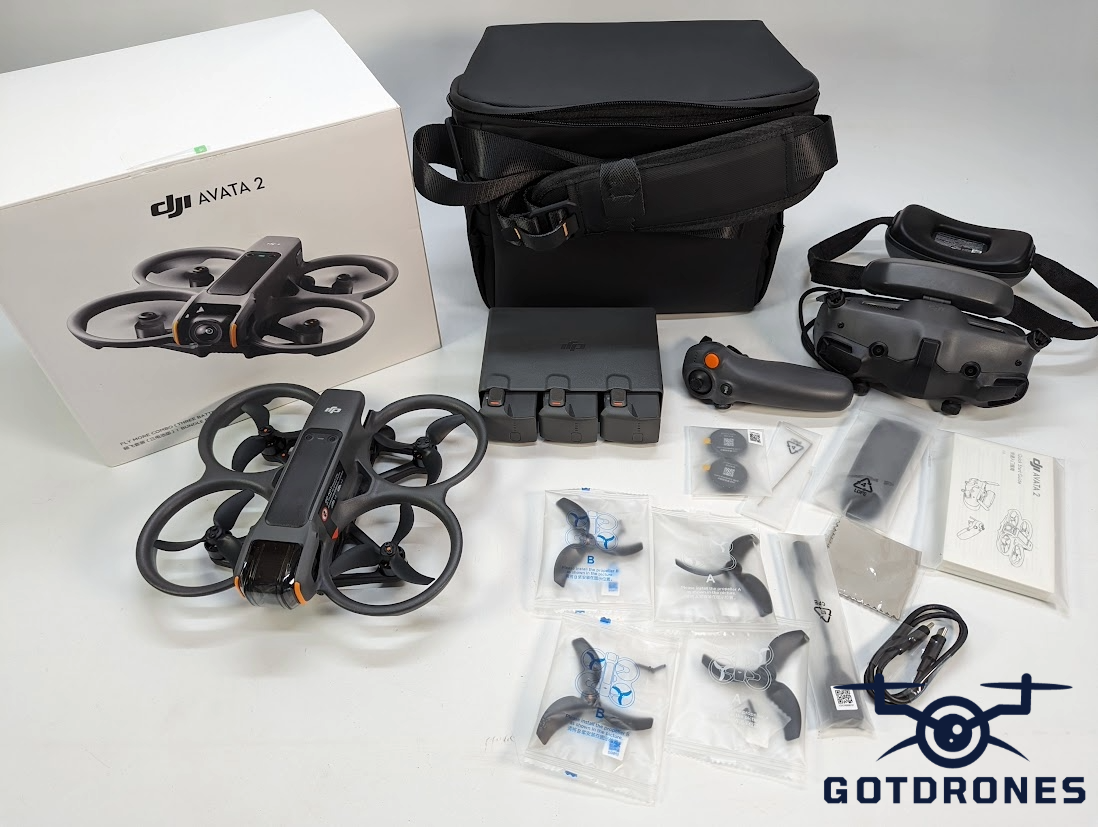 DJI Avata 2 Fly More 認め コンボ 純正電池 3本【中古、使用済】