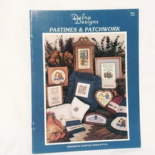Pastimes Patchwork Country Cross Stitch Pattern Leaflet 1988 Debra Designs DDB-7